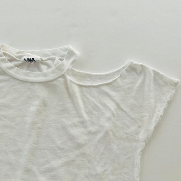 LNA Clothing Extreme Desert Size Small Cutout Crewneck Tee Cotton Cap Sleeve - Picture 3 of 5